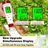 pH Meter for Hydroponic Water,Digital EC ppm Tester for Nutrients,pH