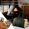Pariplus 2-Pack Canvas Firewood Carriers - Sturdy Log Carriers for