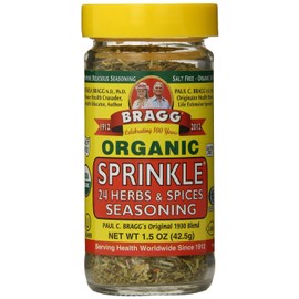 Bragg Organic Seasoning, Sprinkle (24 Herbs & Spices), 1.5 Ounce (Pack of 12)