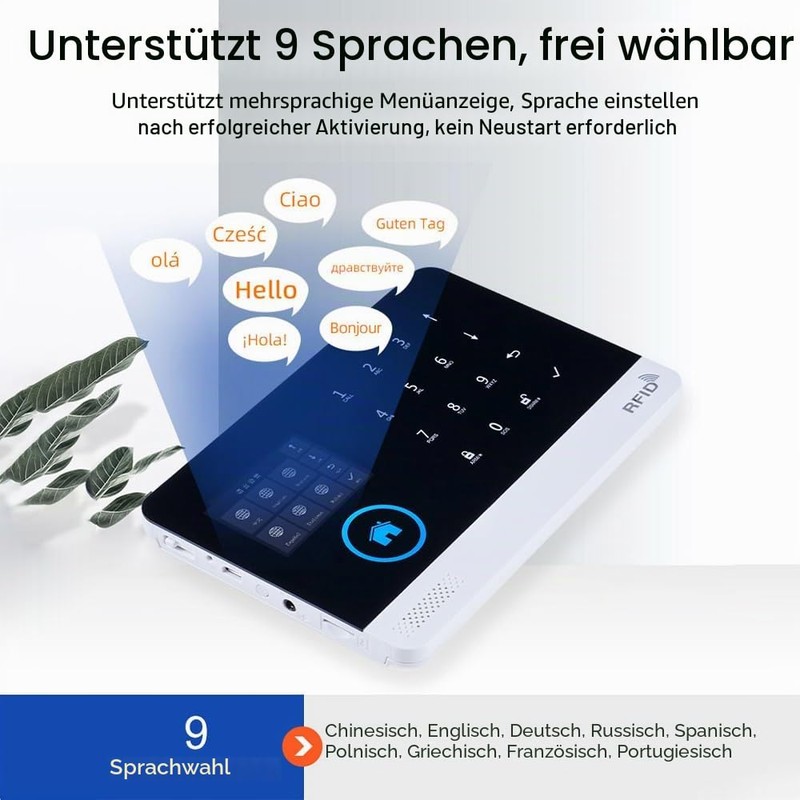 Splenssy 433MHz Wireless WiFi + GSM Auto-Dial Alarm Security System