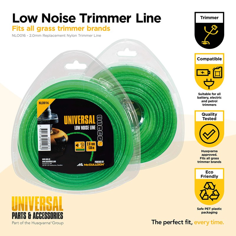 UNIVERSAL NLO016 Low Noise Trimmer Line For All Grass Trimmers