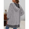 Sidefeel Hooded Sweaters for Women Open Front Chunky Knit Cardigans