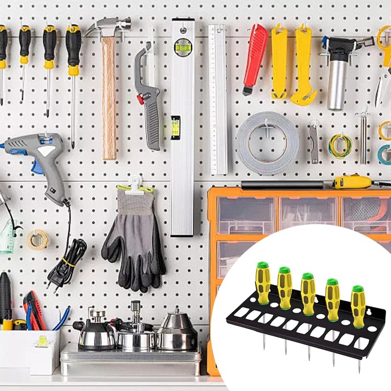 HSUYUN Screwdriver Holder, 21 Holes Pliers Organiser, Carbon Steel Pliers
