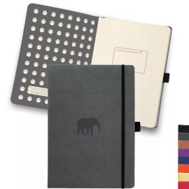 Dingbats* Notebooks Dingbats A5 Wildlife Grid Notebook Journal - Premium Vegan Leather Hardcover ...