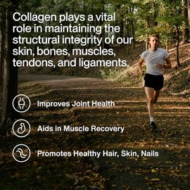 Momentous Grass-Fed Collagen Peptides Powder - Collagen Protein Powder with Fortigel & Vitamin C for Hair, Skin, Nails, & Joint Health Support - NSF C