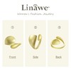 Linawe Gold Hug Adjustable Rings for Women, Thumb Pinky Spoon