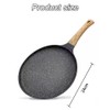 Nonstick Granite Crepe Pan, 10 Inch Flat Dosa Tawa Griddle