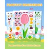 Aowplc Spring Make-a-Face Stickers for Kids 48 Sheets Mix 'n