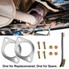Strongthium 2Pcs 2.5" Exhaust Gasket 2 Bolt for 2.5 Inch