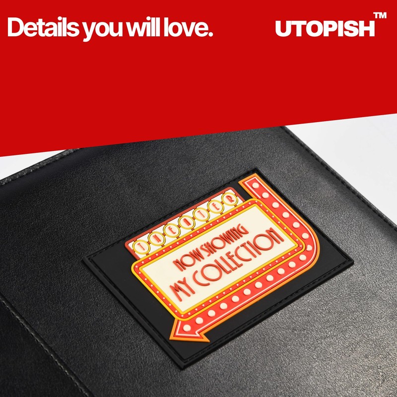 UTOPISH Show-Bill Binder with Sleeves - 2-Pack of Large 4”