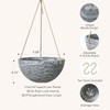 LA JOLIE MUSE Hanging Planter Flower Plant Pots - 9.84