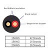 16 Gauge 2 Conductor Electrical Wire Oxygen-Free Copper Cable, 50FT