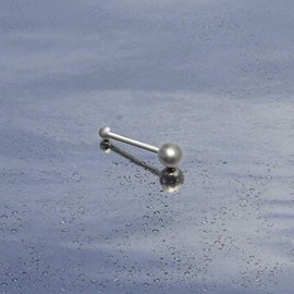 Piercing Ear Piercing Nose Piercing 925 Sterling Silver Thin with Ball for Women and Girls, Sterling Silver