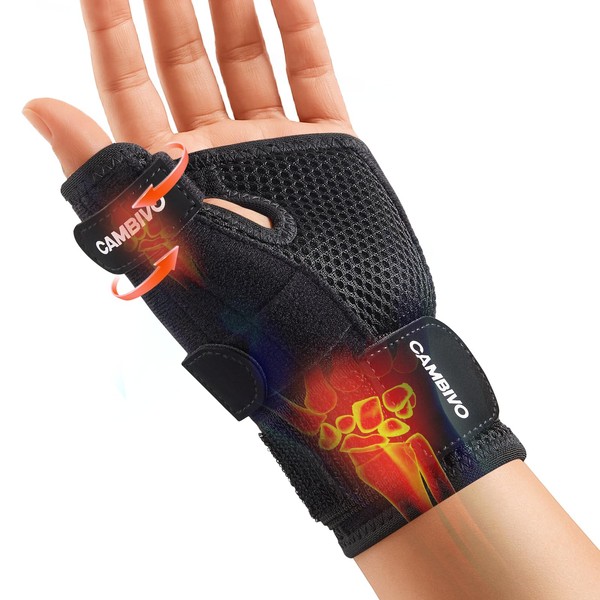 CAMBIVO Wirst Support Wrist Bandages, Wrist Support with Adjustable Straps,