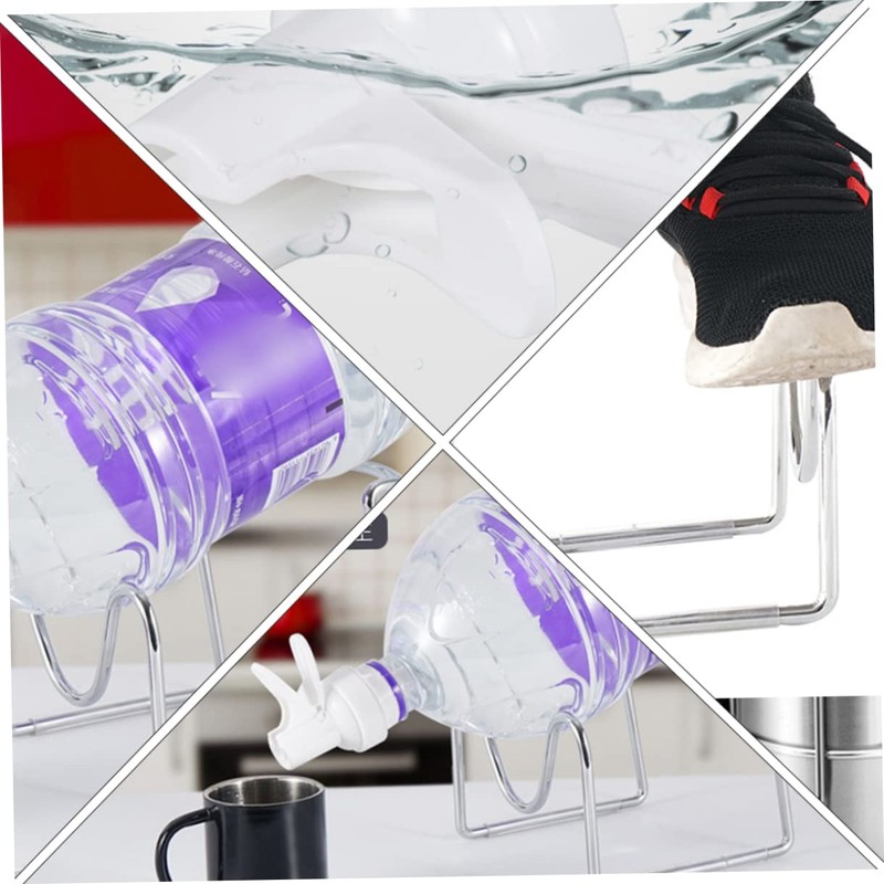 TEHAUX Simple Bottle Holder 5l Water Jug Rack Non-Slip Rubber