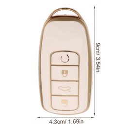 Mobestech key Cover for Car Key Protector Durable Tpu key Holder Scratch Resistant Design Easy to Clean Car Key Cover for Chery Fit and Protection