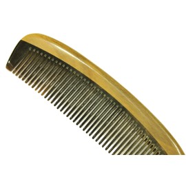 Medium Tooth Comb Sandalwood Frame and Buffalo Horn Teeth Handmade Comb - JM004 by Ricocoinc