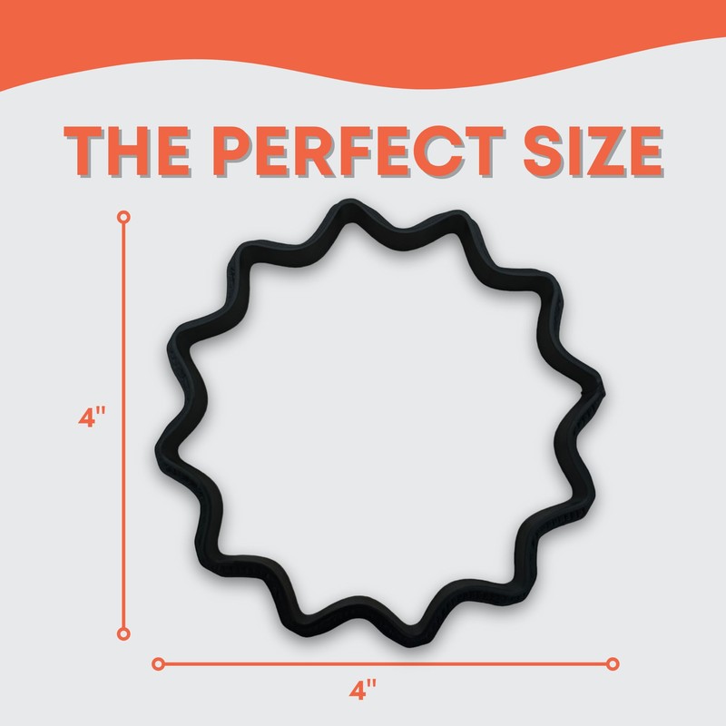 Sun Cookie Cutter with Easy to Push Design