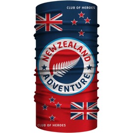 Club of Heroes - Bandana, seamless multifunctional scarf, 25 x 50 cm, made of soft microfibre, functional scarves for outdoor, travel, sports in many themes and colours, for men and women, New Zealand