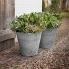 Root & Vessel Napa Round Planter, Gray, 12"