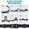 TERLUNNSI Buckle Webbing Set 20 mm, 6 Yards Black Nylon