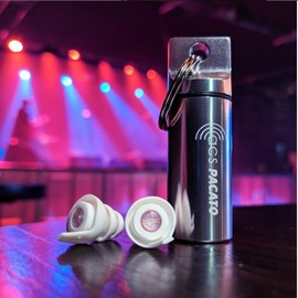 Hearing Protection Ear Plugs - High Fidelity - Pacato 16 db - Festivals, Work, Travel - Reusable Noise Cancelling Filtered Ear Plugs - Bonus Disposable 33dB NRR Foam Earplugs