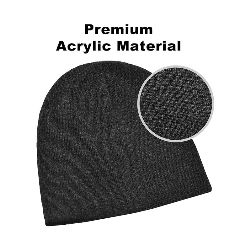 Rosoz Reversible Unisex Knitted Winter Beanie Skull Cuffed Warm Soft