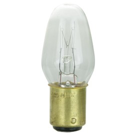 Sunlite 10C7/CL/DC Incandescent 10-Watt, Candelabra Based, C7 Night Light Bulb, Clear