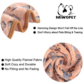 3 Pack Cat and Dog Blanket - MIWOPET Soft & Warm Fleece Flannel Pet Blanket, Great Pet Throw for Puppy, Small, Medium& Large Dog (Small)