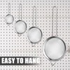 4-Piece Strainer Set with 4 Hooks, Stainless Steel Strainer, Kitchen