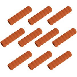 VIEAURA Door Knob Cover, Door Knob Cushion, Set of 10, Grip Cushion, Prevents Injuries, Scratches, Shock Absorption, Anti-Slip, Anti-Static, Easy Installation, Brown