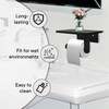 Toilet Paper Holder with Natural Marble Shelf for Bathroom Washroom,Wall