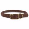 Reddy Dark Brown Leather Dog Collar, Medium By: Reddy