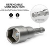 Utoolmart 1/4" Quick-Change Hex Shank 7mm Nut Setter Driver Drill