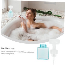 Ipetboom Flower Foaming Dispenser Bottle Refillable Empty Soap Container for Travel Compact Design for Shampoo Facial Cleanser Leak Portable Foaming Bottle