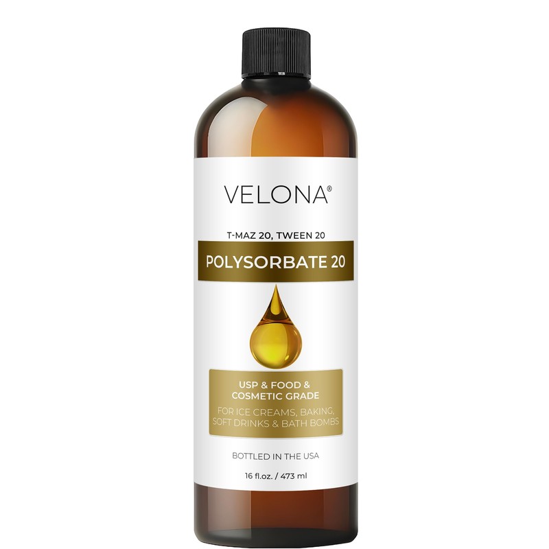 velona Polisorbato 20 - 16 onzas líquidas, grado alimenticio y