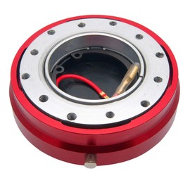 MASO Universal Quick Release Steering Wheel Hub Adapter 6 Holes Slim High Strength Modification Red