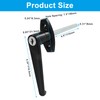 Luomorgo Shed Door Latch L-Handle Lock Kit with 2 Keys,