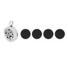 Aromatherapy Locket Diffuser Pendant Tree Shape Stainless Steel Hollow Essential