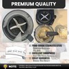 500 Series Outer Bowl Lid and Paddle for Deluxe Ice