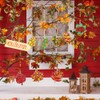 Winlyn 24 Sets Fall Leaf Suncatchers Ornaments Decorations DIY Window