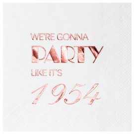 Crisky Rose Gold - Servilletas desechables para mujer, color dorado, 1950, 50