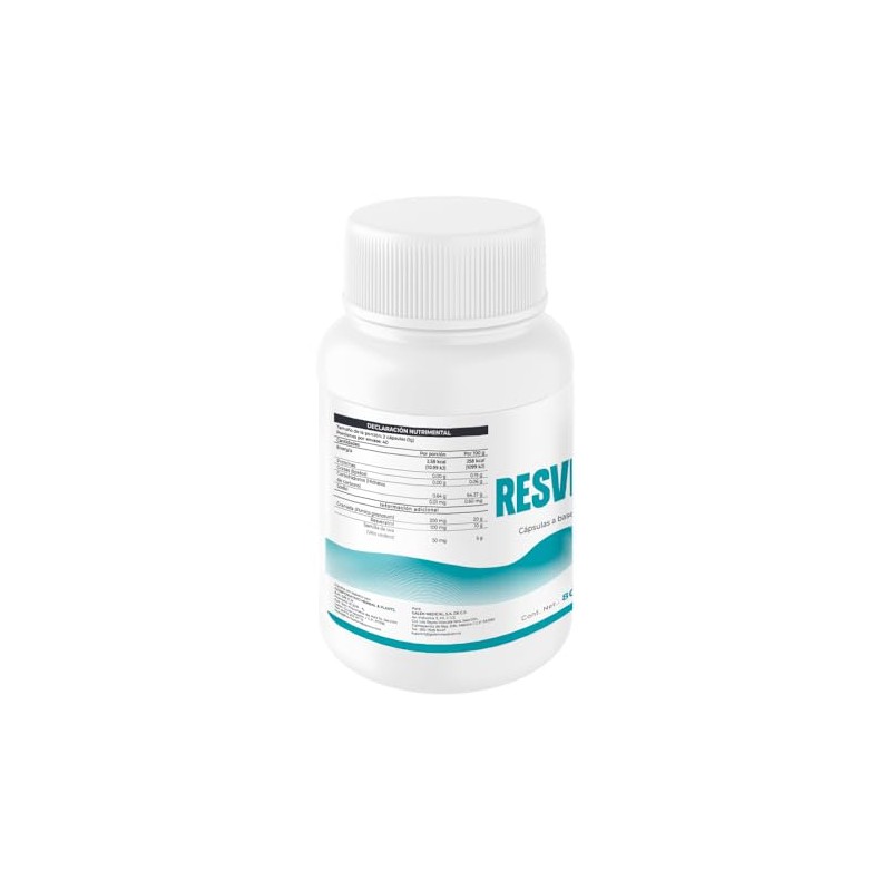 Resveratrol, Cápsulas de 500 mg, 80 Cápsulas por Frasco Karabellus