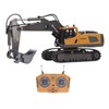 2.4G RC Excavator Toy Rotatable Full Functional Lighting Music Alloy