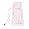 Foldable Silicone Keyboard 106 Keys Waterproof Dustproof Foldable USB Wired