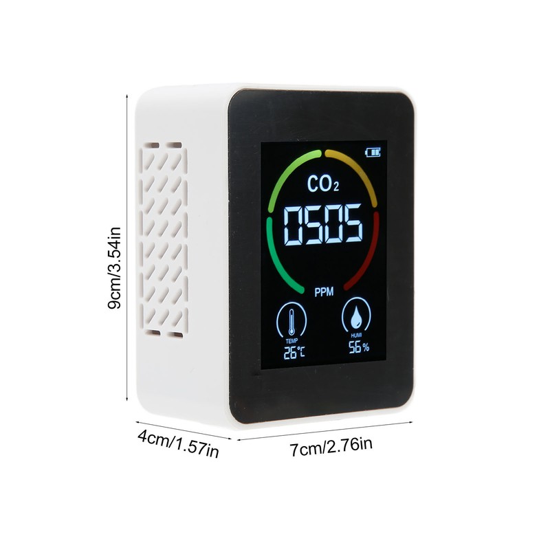 CO2 Detector Carbon Dioxide Monitor Infrared Air Quality Monitor Sensor