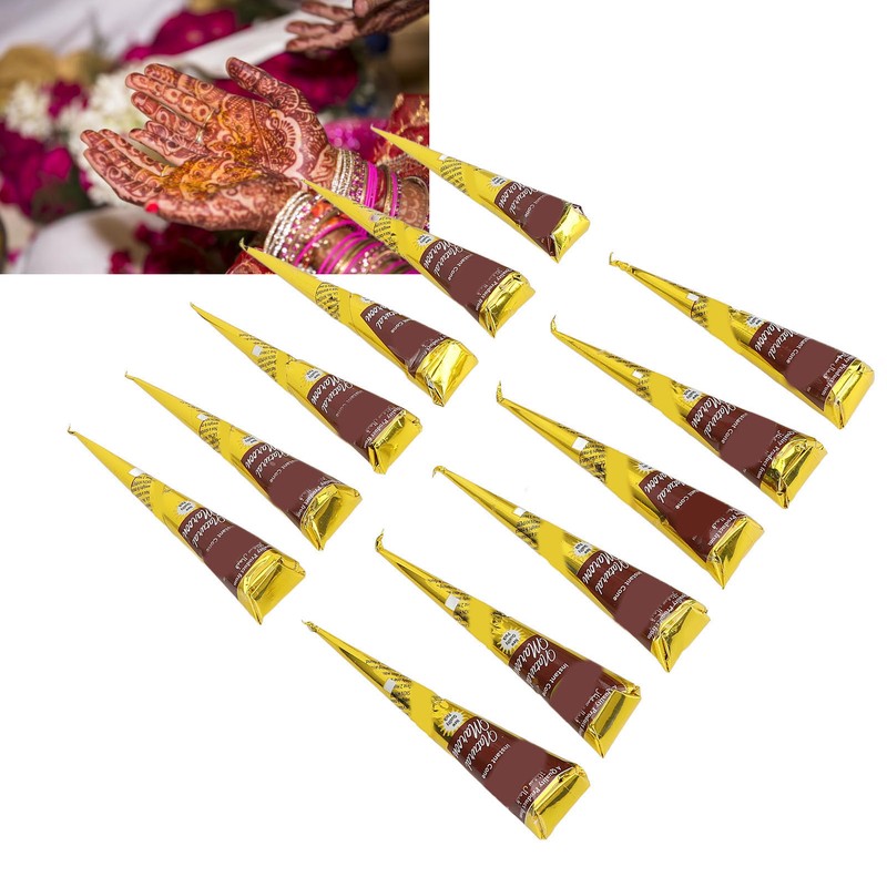 12pcs Temporary Tattoo Pastes 10.6 Oz Drawing Waterproof Semi Permanent