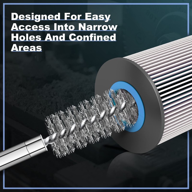MAXAMN Wire Brush for Drill 18-Pack, Wire Brushes for Cleaning