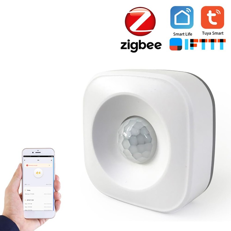 YUNFANG PIR Motion Sensor, Tuya Powered ZigBee, 360° Detection, 7m