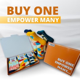 Stand Out Socks The Statement Maker - Variety Box of 3 Novelty Socks for Men and Women (sizes 8-12) Funky Socks with Geometric Pattern for Christmas, Birthday, Anniversary - Sock Gift Set